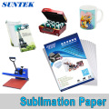 Papier A4 de sublimation de rouleau de A3 pour des tasses, transfert de papel de papel T-shirt PARA Sublimacao